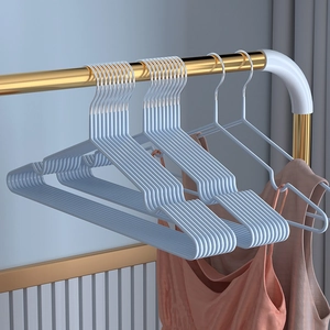 Grucce Antiscivolo Rivestimento PVC Acciaio Inossidabile Nucleo Solido Senza Tracce Guardaroba Conservazione Asciugatura Bucato