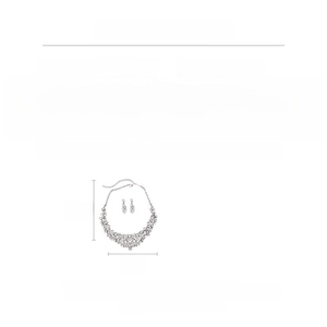 Detailed sizing chart showing the 53cm necklace length and 4cm diamond pendant dimensions