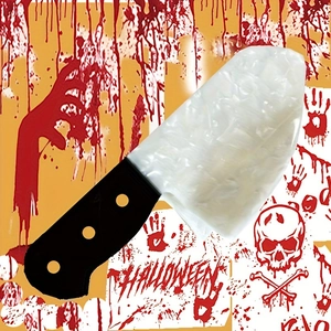 Knife Shape Hair Claw Clip Acetate Halloween Funny Cleaver Hairpin For Women Punk Style Unique Hair Accessory