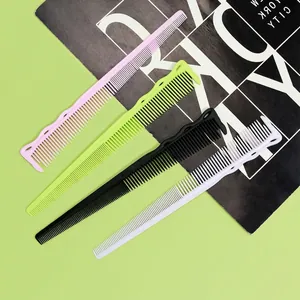 Professional Hair Cutting Comb ABS Plastic Fine Tooth Salon Barber Styling Tool Heat Resistant Non Slip Handle