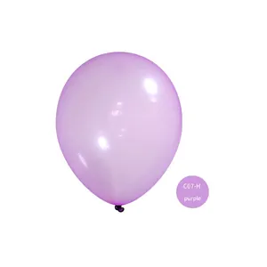 12 inch crystal purple transparent latex balloon for birthday party decorations