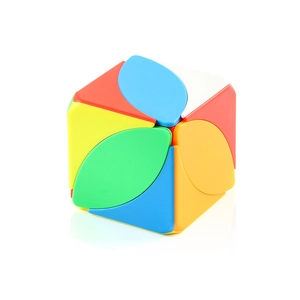 Colorful smooth rotating maple leaf shape magic cube for educational children's puzzle play