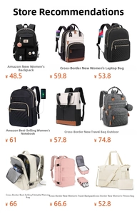 Colección variada de mochilas y bolsos de viaje de moda para portátil y para escuela