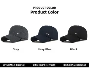 Detailed comparison of winter baseball caps in grey, navy, and black with ear protection