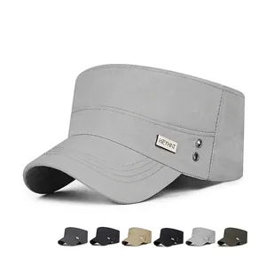 Berretto Cadet Uomo Asciugatura Rapida Traspirante Cappello Sole Esterno Tetto Piatto Regolabile Stile Sportivo