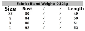 Size chart showing XS to L measurements for this floral V-neck poplin camisole top