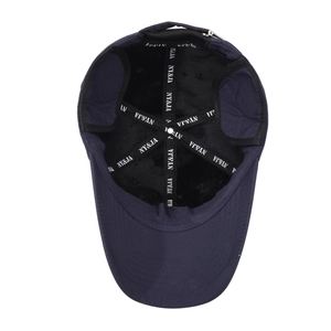 Winter fleece baseball cap for men featuring a warm plush lining and a blue waterproof shell