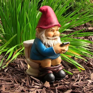 Αστεία Figurine Νάνου Κήπου Ρητίνη Ξωτικό Άγιος Βασίλης Τουαλέτα Figurine Χαριτωμένο Καρτούν Διακόσμηση Επιφάνειας Εργασίας