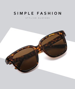 Detail of tortoise frame and tea lenses on retro square sunglasses for a premium look