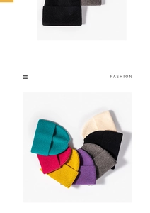 Vue détaillée de bonnets en maille pour queue de cheval en plusieurs couleurs vives