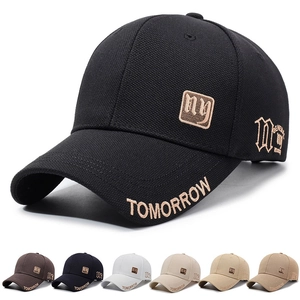Embroidery Letter Baseball Cap Polyester Adjustable Sun Protection Outdoor Fashionable Casual Hat For Men Women