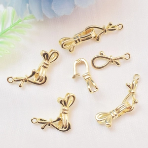 Elegante 14K goud gevulde strik sluiting voor DIY parelkettingen en sieraden