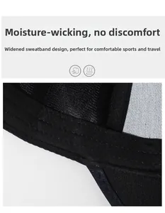 Détail intérieur de la casquette avec bandeau absorbant et mesh respirant de qualité