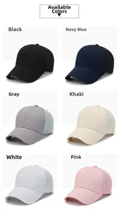 Detailed grid view of six solid color breathable mesh baseball caps for summer wear