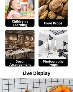 Collage of artificial bread models for early education, food photography, and window decor