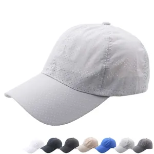 Quick-dry mesh baseball cap for sports and sun protection available in seven colors