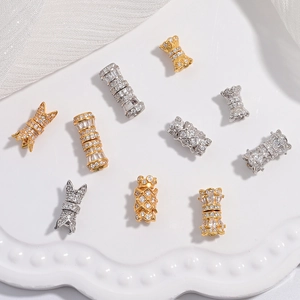 S925 Sterling Silver Zircon Screw Clasp Connector For DIY Jewelry Making Necklace Bracelet Ends Crafting