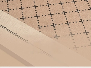 Macro detail of waterproof rug with cross texture, formaldehyde-free material