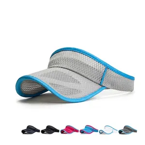 Visière Pare-Soleil En Maille Respirante Sommet Ouvert Casquette De Sport Réglable Course Tennis Golf Outdoor Hommes Femmes