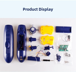 Detailed components kit for wireless remote control submarine science experiment toy