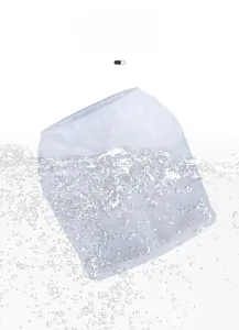 Detail showing the easy-to-clean feature of the conch silicone mold with water splashes