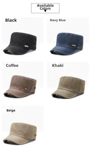 Detail view of cotton cadet cap showing metal eyelets and five available vintage colors