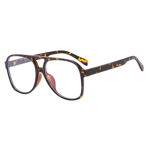 Classic tortoise shell aviator sunglasses with a double bridge and oversized retro frame