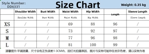 Detailed size chart for women's stirrup leggings including waist, hip, and length data
