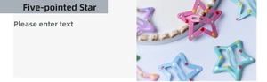 Détail de barrettes étoiles aux couleurs acidulées avec pois colorés pour filles