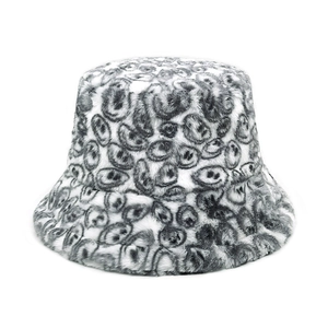 Chapeau Bob En Fausse Fourrure Imprimé Léopard Chaud Épais Hiver Casquette Pêcheur Rétro Peluche Protection Solaire Pour Femmes Hommes
