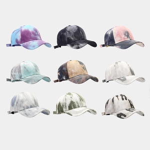 Casquette De Baseball En Coton Tie Dye Réglable Respirant Chapeau Soleil Pour Hommes Femmes Sport De Plein Air