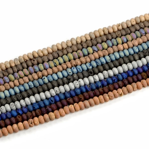 5x8mm natural geode agate abacus beads in multi-color finishes for jewelry making