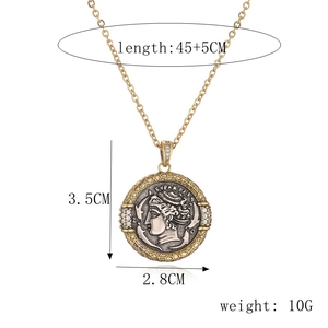 Spécifications détaillées de taille pour pendentif de monnaie grecque antique