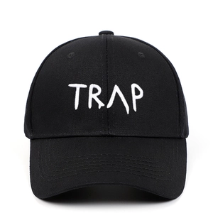 Baseball Cap Cotton Twill TRAP Letter Embroidery Sunshade Outdoor Sport Streetwear Adjustable Fashion For Men Women