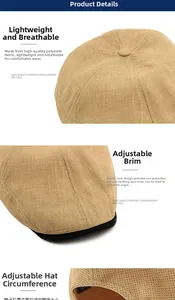 Détail macro du tissu en polyester respirant et de la boucle métallique réglable sur la casquette
