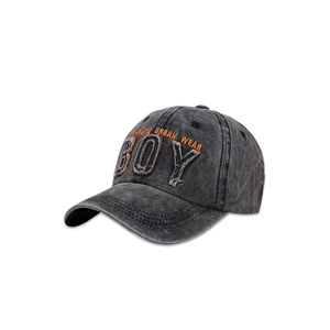 Washed Cotton Baseball Cap Retro Distressed Embroidery Letter Boy Adjustable Streetwear Hat Men Women Sunshade