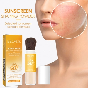 EELHOE Sonnenschutz Puder Pinsel SPF50 PA++ langanhaltende Oelkontrolle matten Make-up