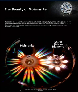 Macro-opname van schitterende moissaniet met hogere brekingsindex dan echte diamant