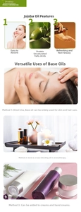 Golden jojoba oil for hair and skincare texture close-up in a natural lifestyle setting