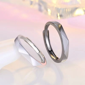 Anello In Rame Sfaccettato Geometrico Anello Regolabile Aperto Gioielli Minimalisti Per Uomo Donna Estetica Di Tendenza