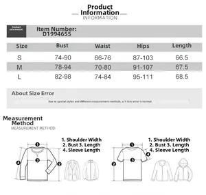 Tableau des tailles détaillé pour robe bustier à pois avec mesures de poitrine