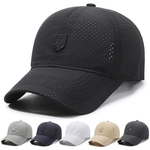 Herren Baseballkappe Schnelltrocknend Atmungsaktiv Laserperforiertes Mesh Outdoor Sport Sonnenschutz Verstellbarer Hut
