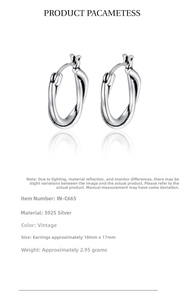 Macro detail of S925 sterling silver twisted rope earrings with vintage texture