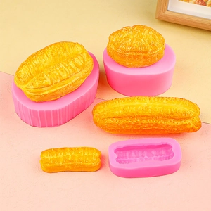 Stampo in silicone realistico a forma di frittella per candele e saponi in varie misure