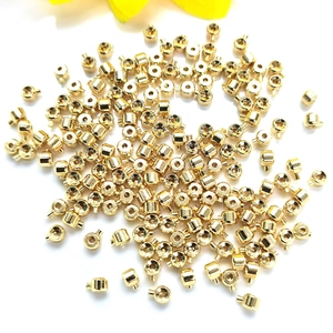 14k gold filled spacer beads for DIY necklace and bracelet jewelry making supplies