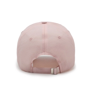 Breathable quick-dry pink baseball cap for women with adjustable metal buckle back