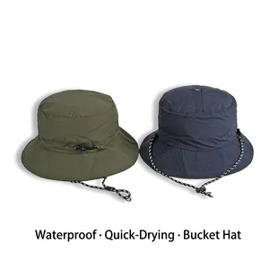 Cappello Da Pescatore Impermeabile Asciugatura Rapida Poliestere Regolabile Antivento Cappello Da Sole Per Escursioni