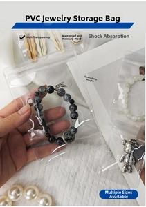 Thickened transparent PVC jewelry zip lock bags for anti-oxidation storage and organization