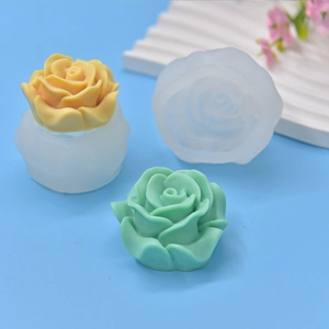 3D Rose Flower Silicone Mold For DIY Candle Soap Resin Cake Decorating Flexible Non Stick Handmade Crafts