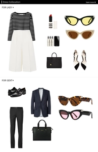 Fashion collage showing zebra print cat eye sunglasses with chic outfit accessories